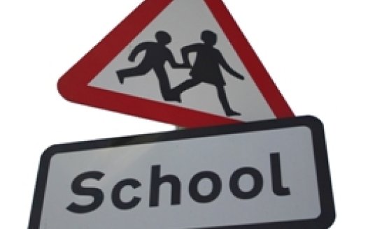 School sign