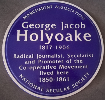 NSS unveils blue plaque commemorating Holyoake