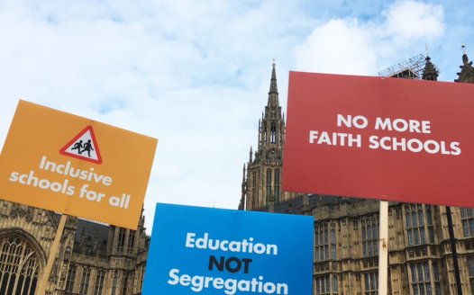 Faith schools protest
