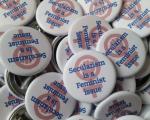 Secularism is a feminist issue badges
