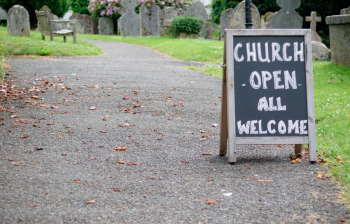 Church open sign