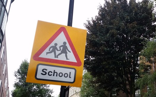 School sign
