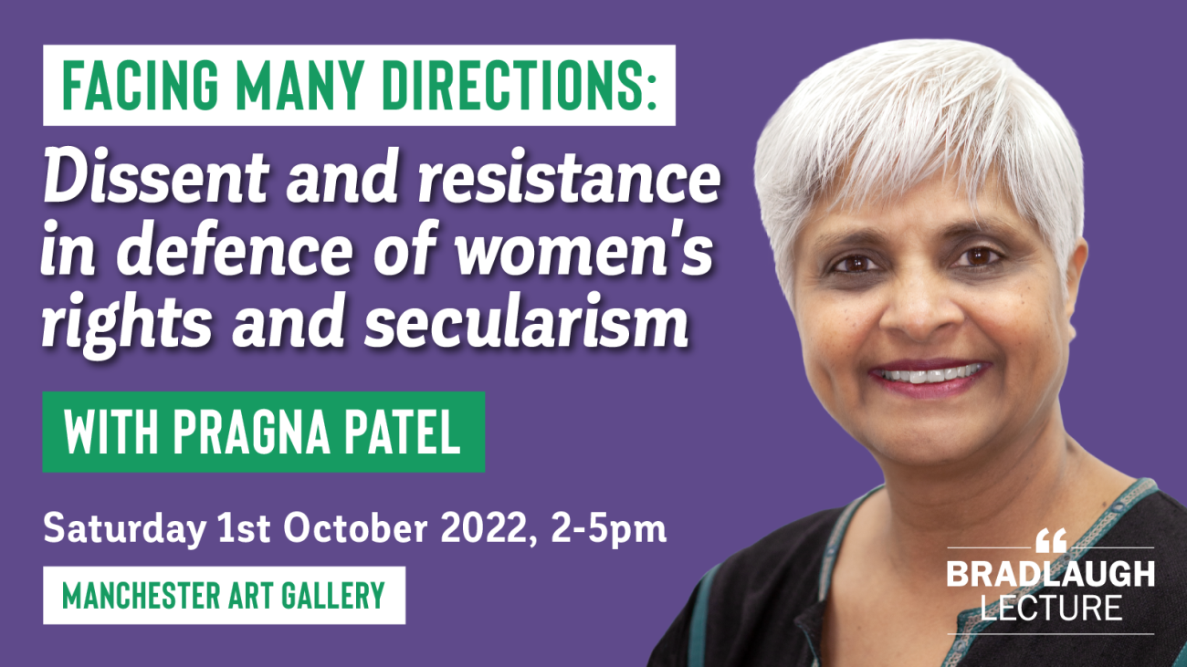 Feminist and secularist Pragna Patel to deliver NSS Bradlaugh Lecture 2022