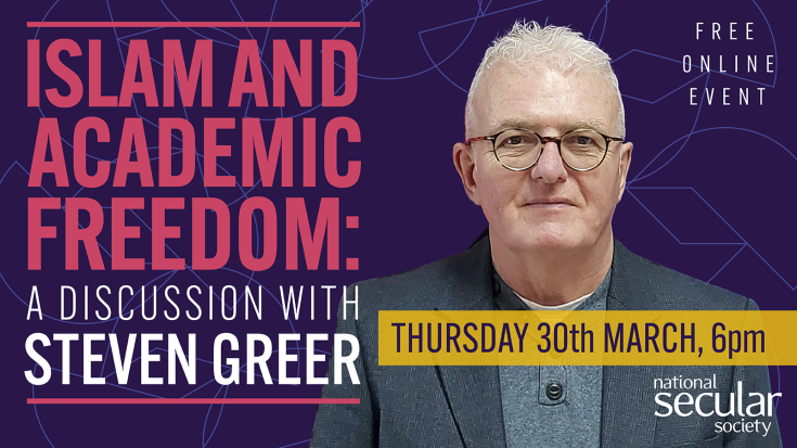 NSS to host talk on Islam and academic freedom with Steven Greer