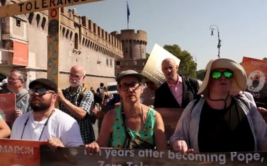 Victims of church abuse march to Rome