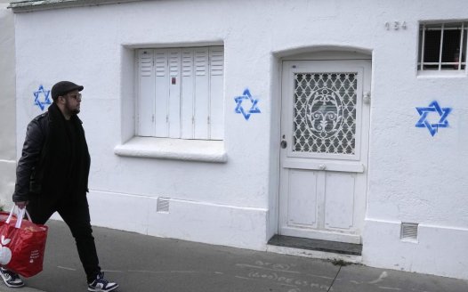 France accuses Russia of ‘stoking tensions’ with Stars of David graffiti