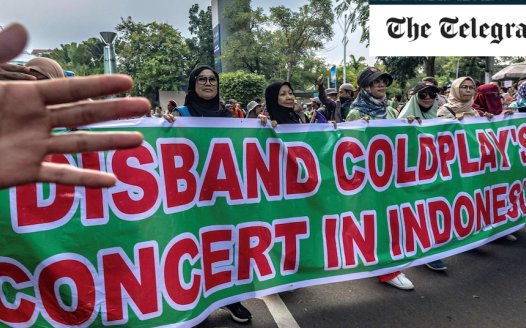 Muslim anti-LGBT groups descend on Coldplay’s first concert in Indonesia