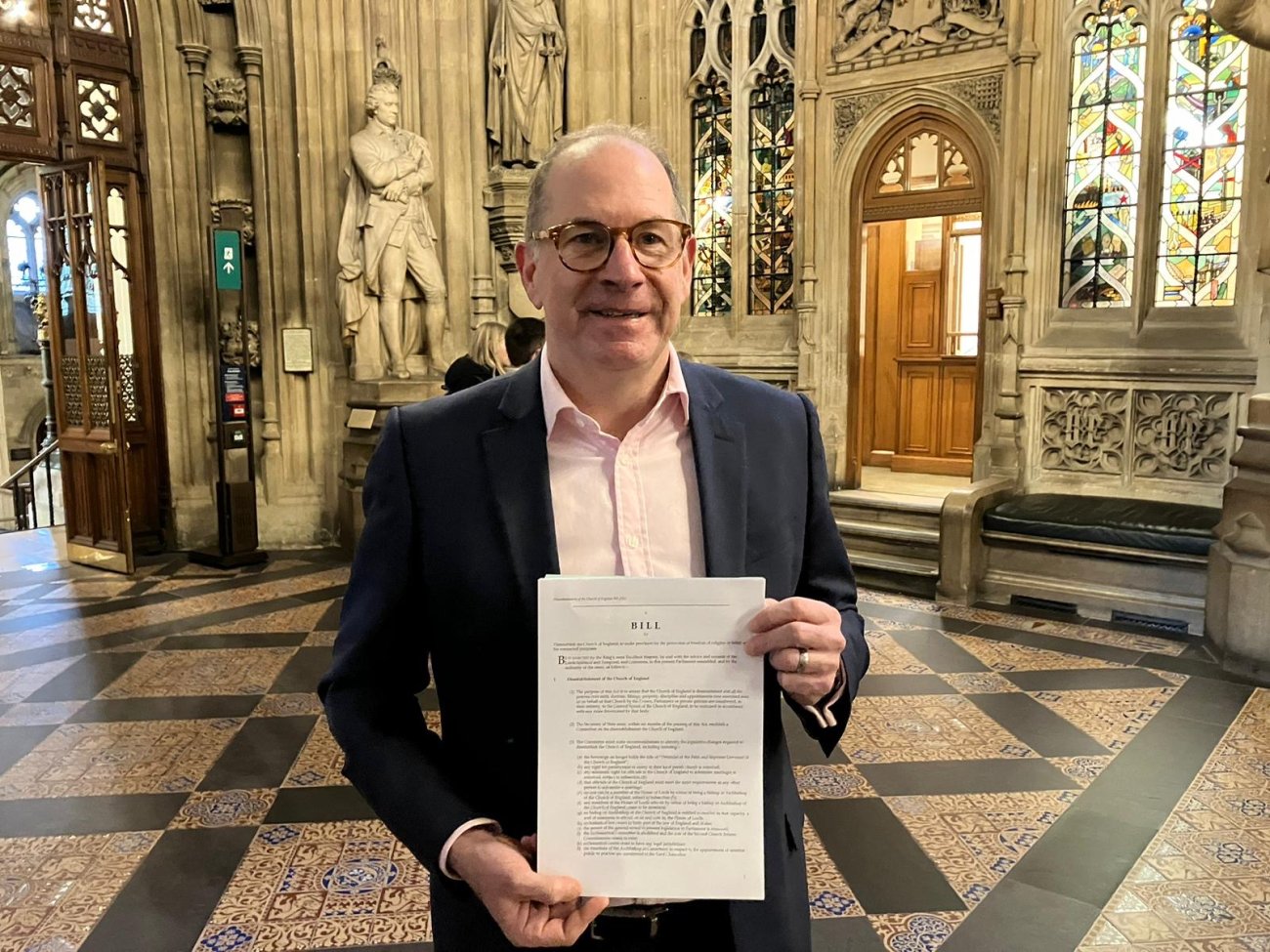 Bill to disestablish the Church of England introduced in parliament
