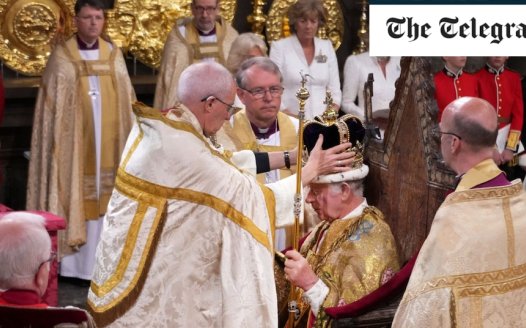King honours Archbishop of Canterbury for key role in Coronation