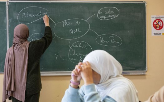  Armed guards at French schools after headscarf-row terror threats